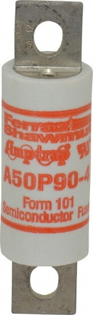 Ferraz Shawmut A50P90-4 Blade Fast-Acting Fuse: 90 A, 3-5/8" OAL, 1" Dia