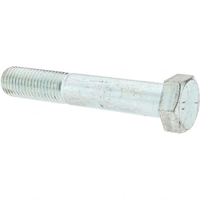 Value Collection -30170-6 Hex Head Cap Screw: 1-8 x 6", Grade 5 Steel, Zinc-Plated