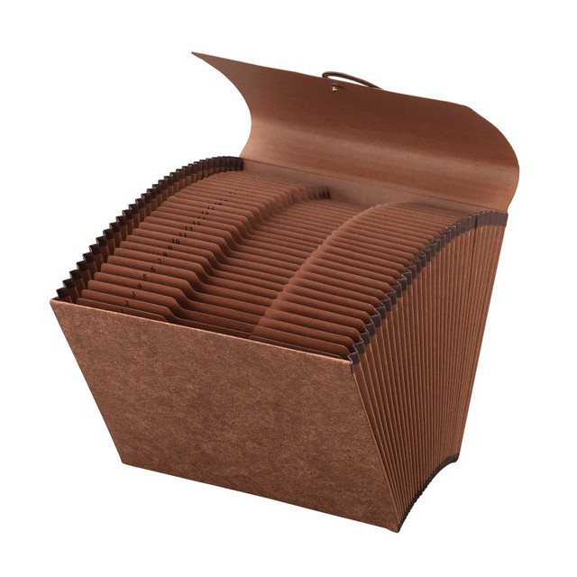 OFFICE DEPOT 803601OD Brand Paper Expanding File With Flap, 31 Pocket, Expansion 2in, 8 1/2in x 11in, Letter, 30 % Recycled, Brown, Pack of 1 OFFICE DEPOT 803601OD Brand Paper Expanding File With Flap, 31 Pocket, Expansion 2in, 8 1/2in x 11in, Letter, 30 % Recycled, Brown, Pack of 1