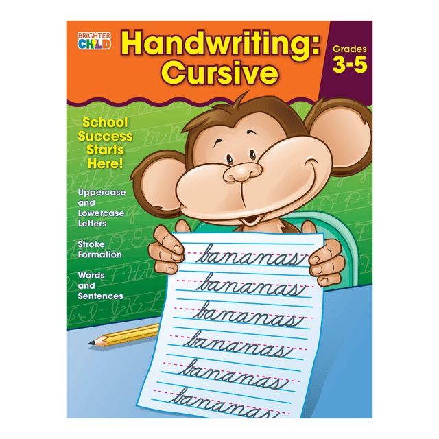 Cursive helps students master legible writing in the cursive style  Practice is included for lowercase and uppercase letters, words and sentences.  School success starts with the Brighter Child series. Workbooks are packed with plenty of fun activities that teach a variety of essential school skills.  Each book contains full-color practice pages, easy-to-follow instructions, and an answer key.  Remote learning from anywhere is easier with the right essentials.