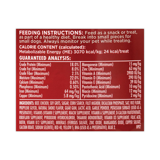 J.M. SMUCKER CO. Milk-Bone® 22000664 Soft and Chewy Beef Dog Treats, 2 lb, 5 oz Tub