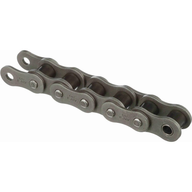 Browning 2740512 Roller Chain: Standard Riveted, 1/4" Pitch, 25 Trade, 10' Long, 1 Strand