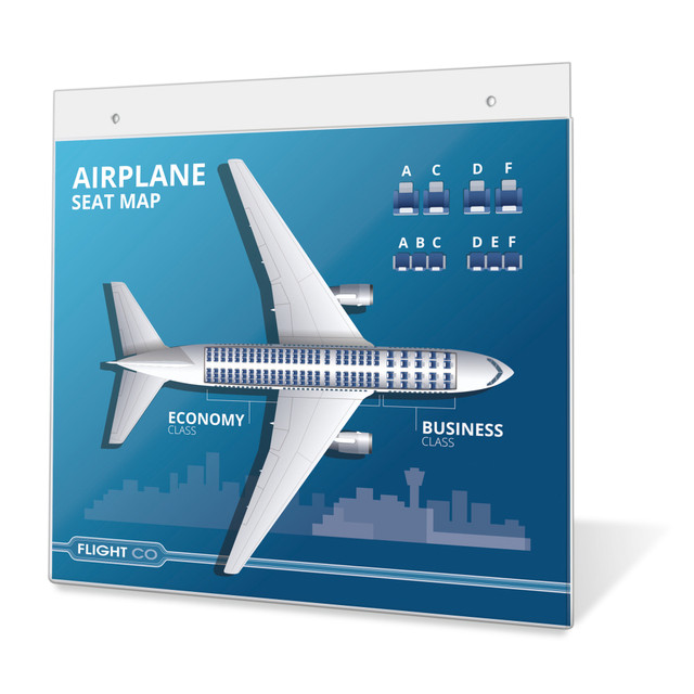 OFFICE DEPOT 1375219  Brand Stand-Up Sign Holder, Vertical, 7inH x 5inW, Clear