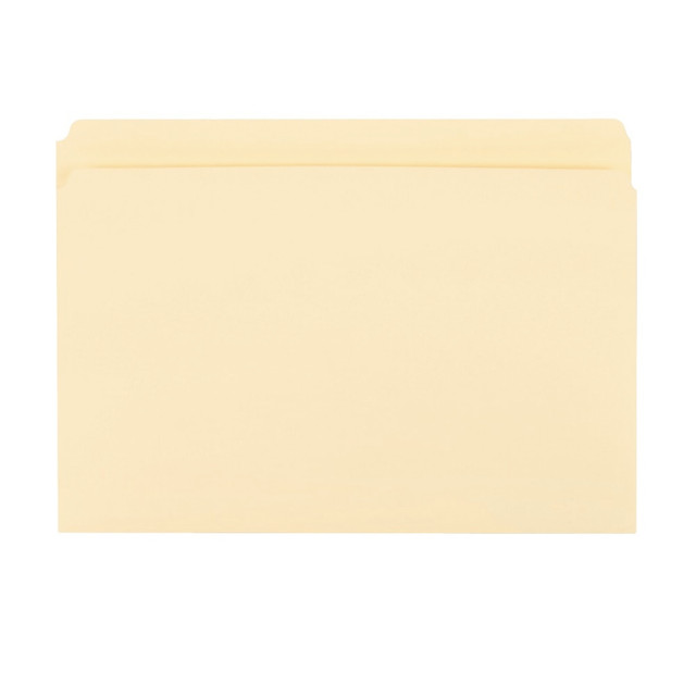Maintain your office paperwork efficiently with these Office Depot letter-size file folders. The 11-pt. manila stock resists wear from everyday use, while straight-cut tabs support visible labels for fast file identification. Scored bottoms allow expansion by up to 3/4 inches, making it easy to store bulk documents. These Office Depot letter-size file folders come in a pack of 100, providing an ample supply.  11-pt. stock paper construction resists daily wear.  Straight-cut tabs make filing and reviewing files simple.  3/4in scored expansion provides space for additional paperwork.  Letter-size Office Depot file folders for protecting all standard-sized documents.  Eco-conscious choice - has one or more meaningful eco-attributes or eco-labels.
