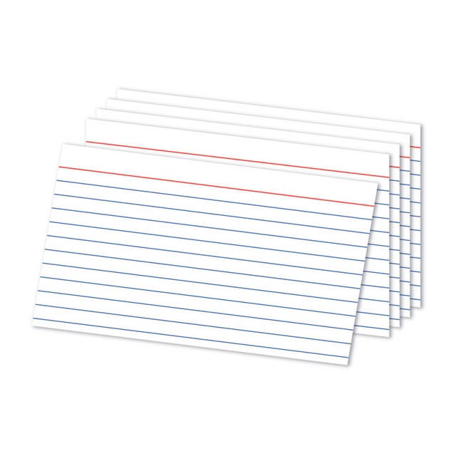 OFFICE DEPOT OD51 Brand Ruled Index Cards, 5in x 8in, White, Pack Of 100 OFFICE DEPOT OD51 Brand Ruled Index Cards, 5in x 8in, White, Pack Of 100