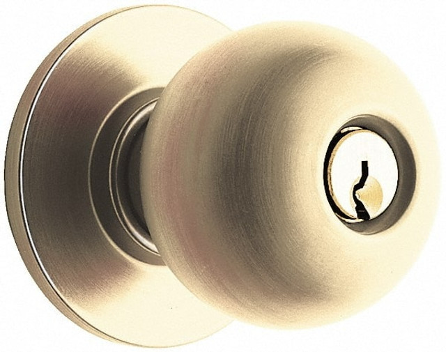 Schlage A170 ORB 605 Knob Locksets; Type: Dummy ; Door Thickness: 1-3/8-1-7/8 ; Material: Steel ; Finish/Coating: Polished Brass; Polished Brass ; Compatible Door Thickness: 1-3/8-1-7/8 ; Lockset Grade: Grade 2