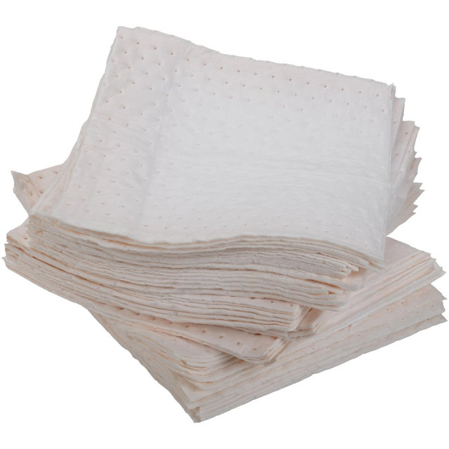 PRO-SAFE BEP100FF150BOX Sorbent Pad: Oil Only Use, 15" Wide, 19" Long, 39 gal