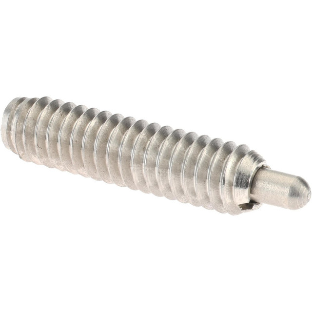 Gibraltar SSW10-4A-G Threaded Spring Plunger: 1/4-20, 1" Thread Length, 0.118" Dia, 3/16" Projection