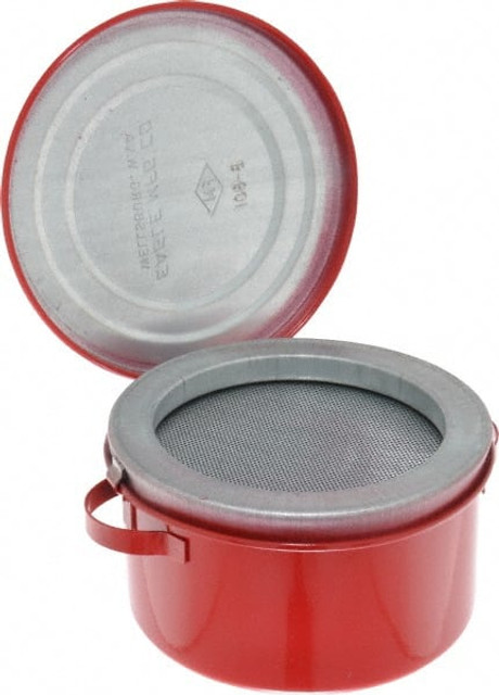 Eagle B601 1 Quart Capacity, Coated Steel, Red Bench Can