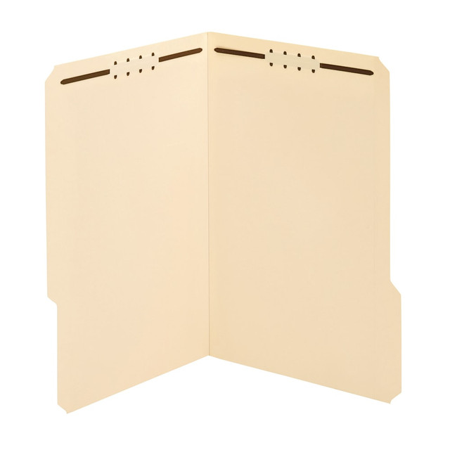 OFFICE DEPOT 207464OD  Brand Reinforced Manila Folder With 2 Embossed Fasteners, 1/3-Cut Tabs, Legal Size, Box Of 50