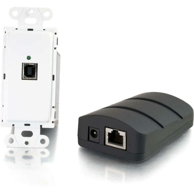 LASTAR INC. 53878 C2G TruLink USB 2.0 Superbooster Wall Plate Transmitter to Dongle Receiver Kit