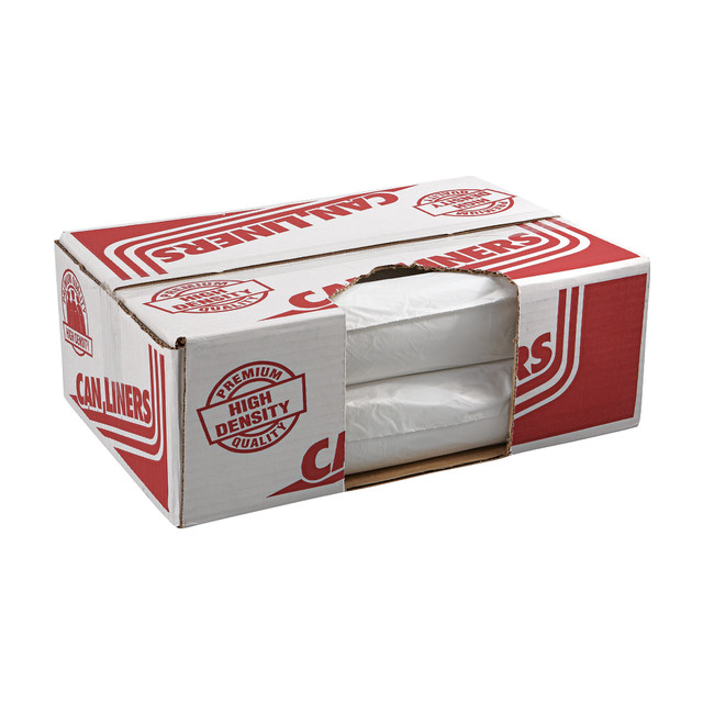 Pitt Plastics MR38602MC  14 Micron Trash Bags, 55 gal, 38inH x 60inW, Clear, Case of 200 Bags
