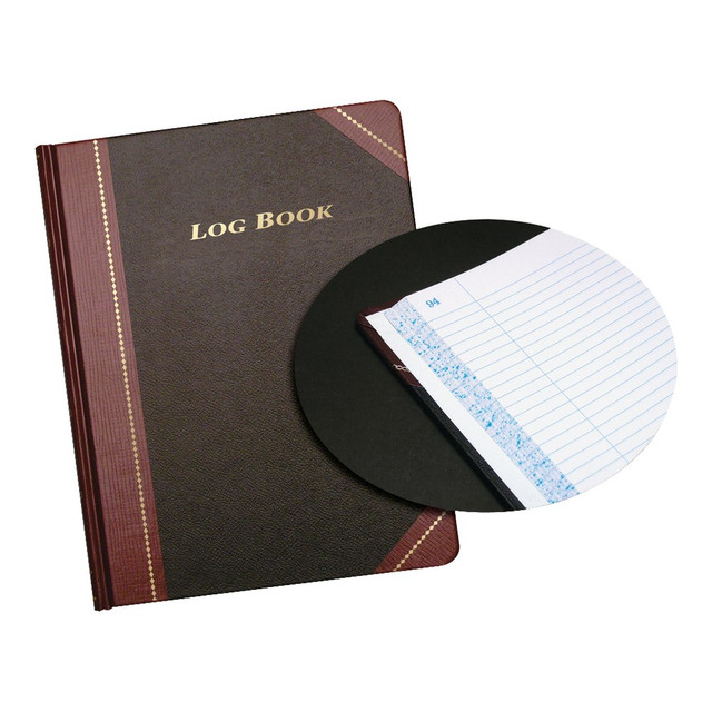 For logging events, messages, visitors and projects  High-quality, acid-free pages are numbered for simple organization.  Textured cover with spine and corner protection creates a durable design.  Includes a Table of Contents page and place-marking ribbon.