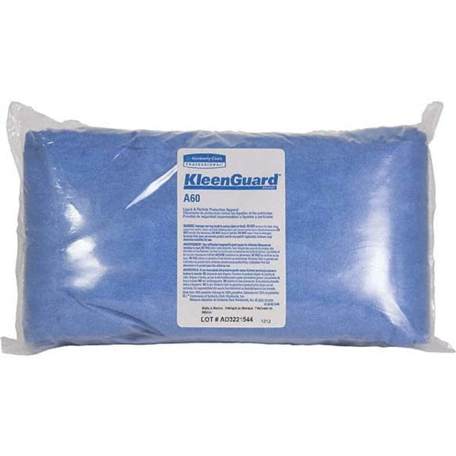 KleenGuard 37709 Non-Disposable Rain & Chemical-Resistant Coverall: Blue, SMS