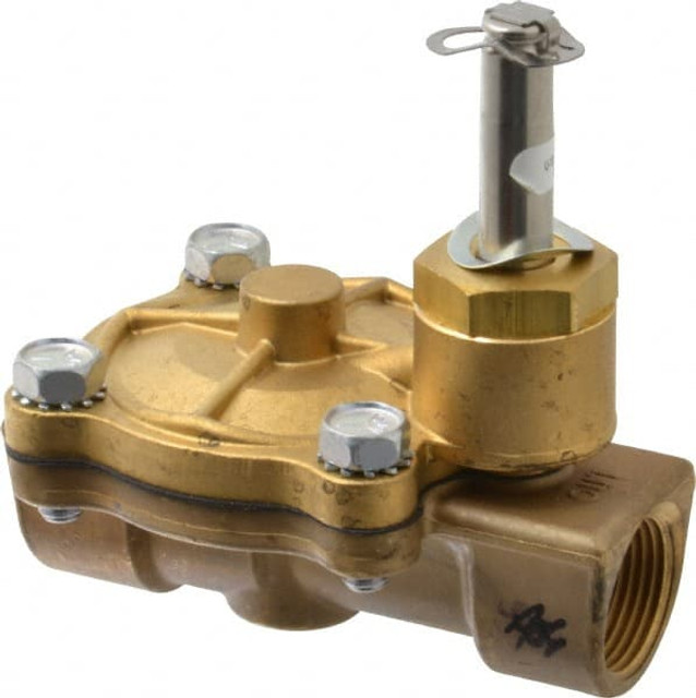 Parker 12F24C2148AAF Solenoid Valve: 2-Way, 3/4" Port, NPT