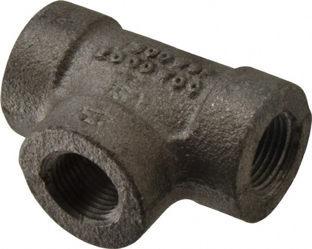 Anvil 0310515804 Black Tee: 3/8", 300 psi, Threaded