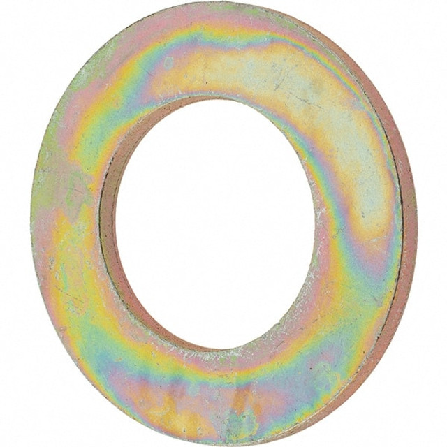 Value Collection 39711 1" Screw SAE Flat Washer: Steel, Zinc Yellow Dichromate Finish