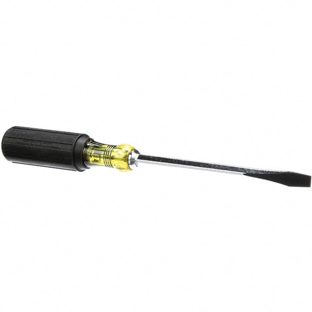 Klein Tools 600-6 Slotted Screwdriver: 5/16" Width, 10-7/8" OAL, 6" Blade Length