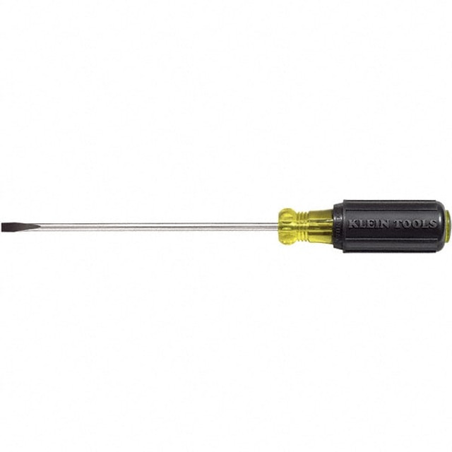 Klein Tools 601-8 Slotted Screwdriver: 3/16" Width, 11-3/4" OAL, 8" Blade Length