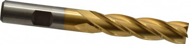 Cleveland C33394 Square End Mill: 1/2" Dia, 2" LOC, 4 Flutes, High Speed Steel