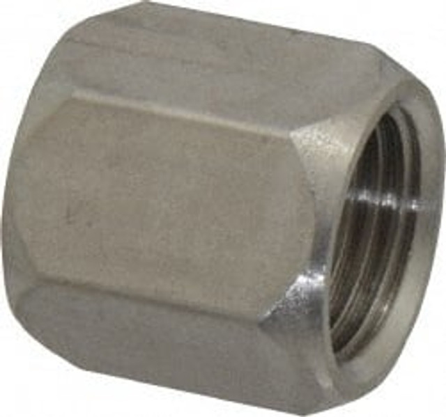 MSC TX-6-N Stainless Steel Flared Tube Nut: 3/8" Tube OD, 9/16-18 Thread, 37 ° Flared Angle