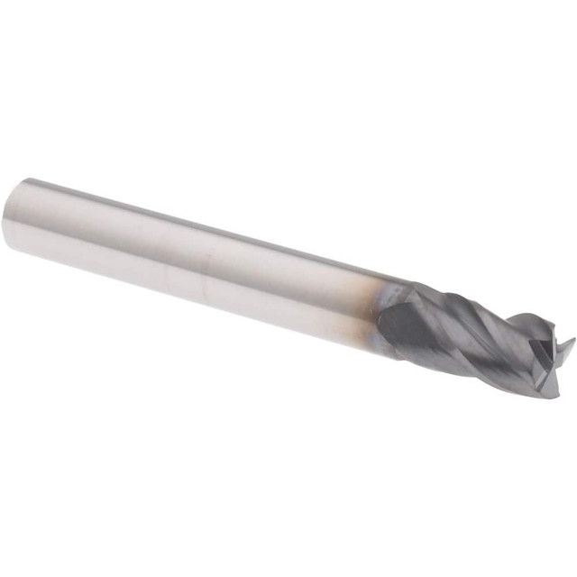 Accupro 6503222 Square End Mill:  0.2500" Dia, 0.375" LOC, 0.25" Shank Dia, 2" OAL, 4 Flutes, Solid Carbide