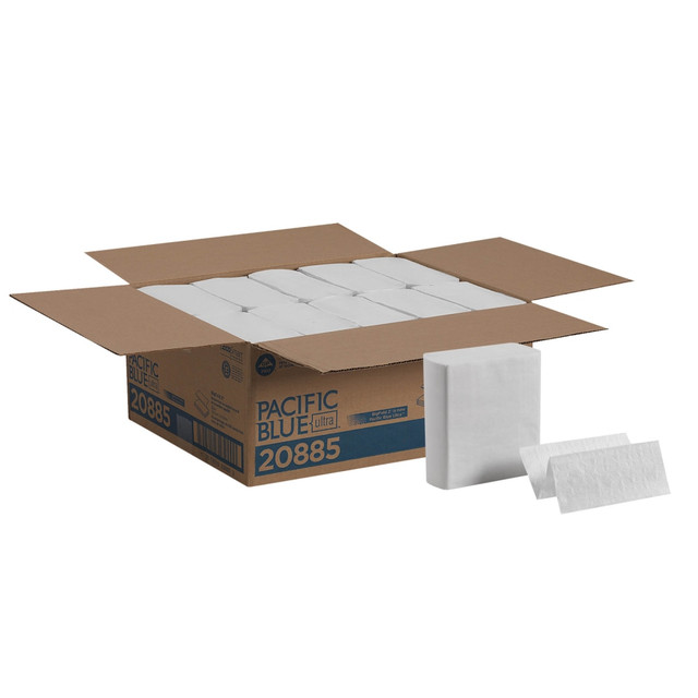 GEORGIA-PACIFIC CORPORATION 20885 Pacific Blue Ultra by GP PRO, 1-Ply, Z-Fold Paper Towels, 8in X 10.8in, 40% Recycled, White, 260 Sheets per Pack, 10 Packs Per Case GEORGIA-PACIFIC CORPORATION 20885 Pacific Blue Ultra by GP PRO, 1-Ply, Z-Fold Paper Towels, 8in X 10.8in, 40% Recycled, White, 260 Sheets per Pack, 10 Packs Per Case