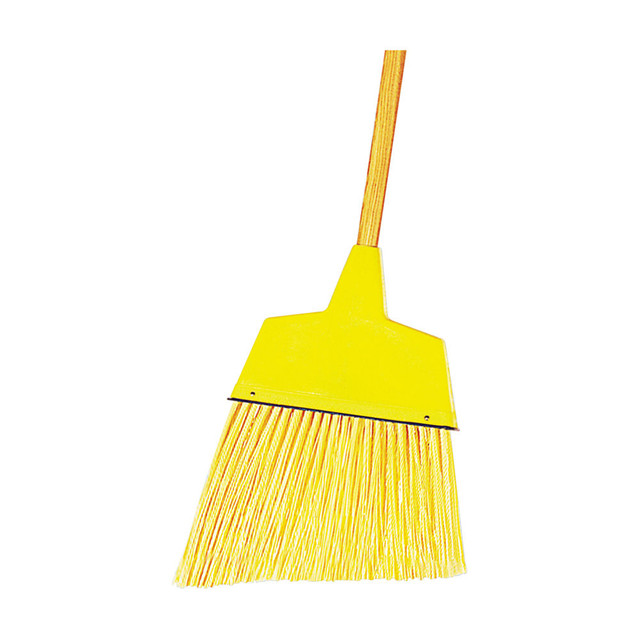 LAYFLAT & IMPACT PRODUCTS Boardwalk 932AEA  Angler Broom, Plastic Bristles, 53in Wood Handle, Yellow