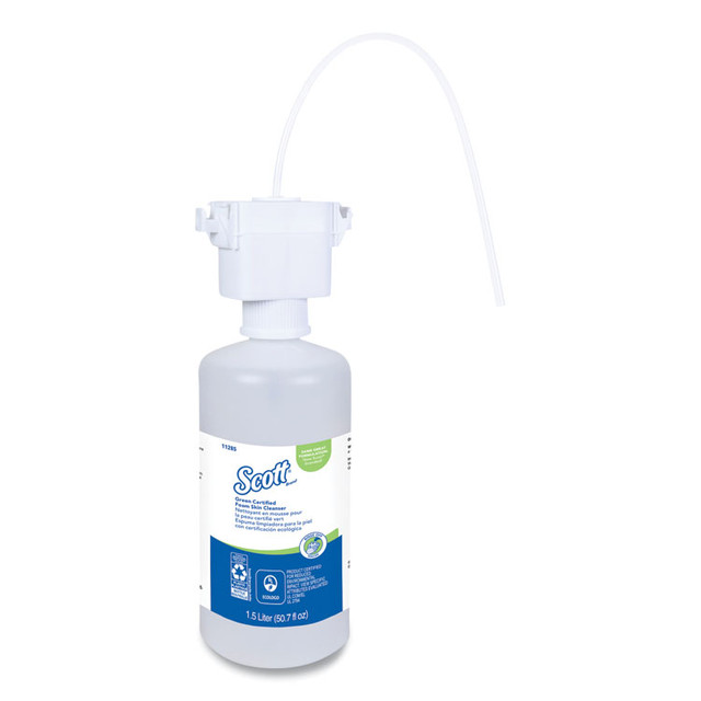 KIMBERLY CLARK Scott® 11285 Essential Green Certified Foam Skin Cleanser, Fragrance-Free, 1,500 mL Refill, 2/Carton