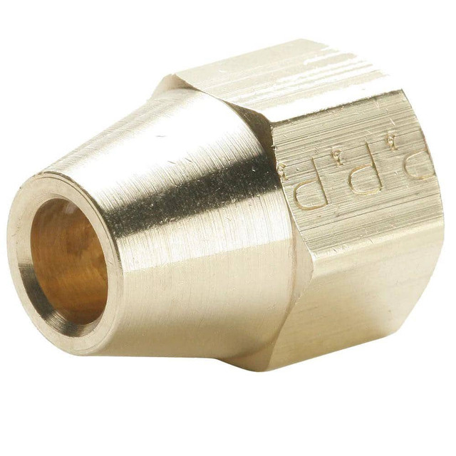 Parker 41FS-6 Brass Flared Tube Short Nut: 3/8" Tube OD, 5/8-18 Thread, 45 ° Flared Angle