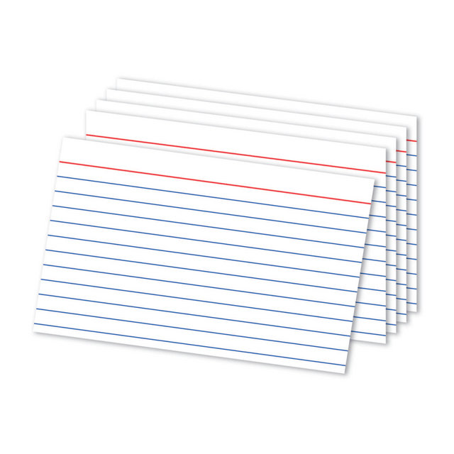 OFFICE DEPOT OD10001  Brand Ruled Index Cards, 4in x 6in, White, Pack Of 300