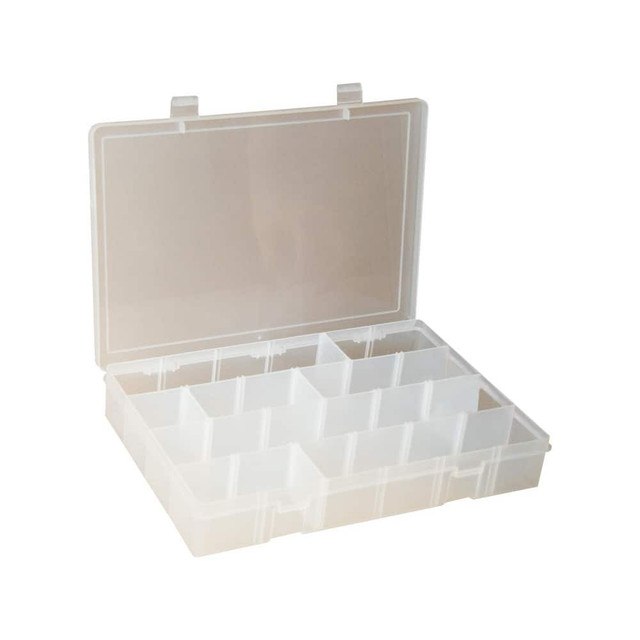 Durham SPADJ-CLEAR Adjustable Compartment Clear Small Parts Compartment Box