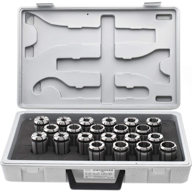 Accupro 784520 Collet Set: 21 Pc, Series TG/PG 100, 3/4 to 1" Capacity