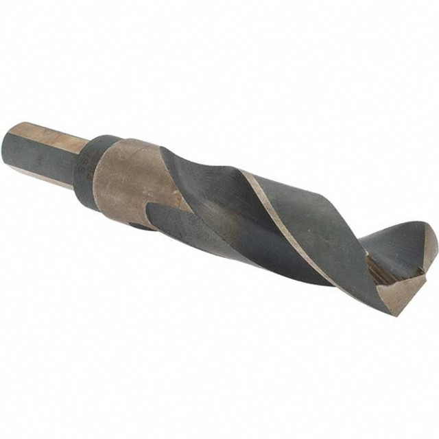 MSC 95008745 Mechanics Drill Bit: 49/64" Dia, 135 ° Point, High Speed Steel, Weldon Shank, Split Point