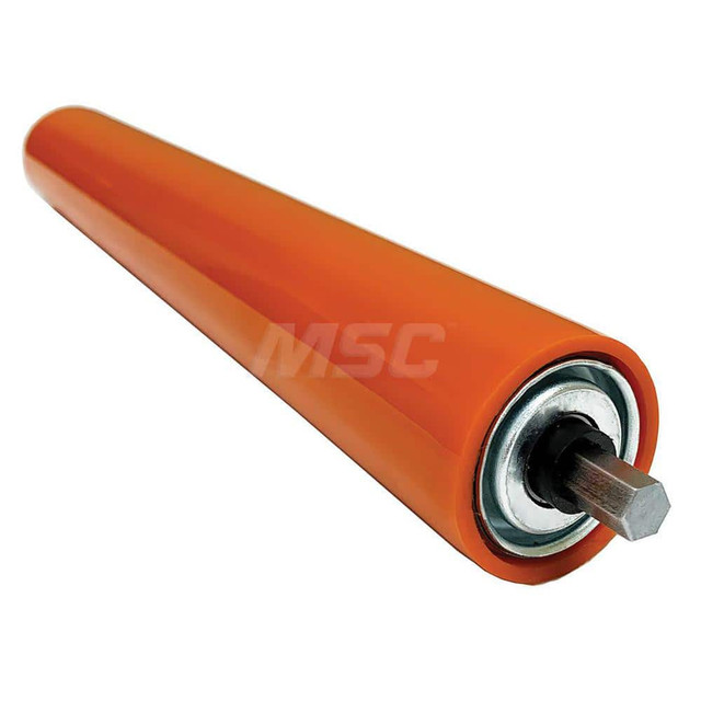 Ashland Conveyor 37985 Roller Skids; Roller Material: Galvanized Steel ; Load Capacity: 717 ; Color: Orange ; Finish: Natural ; Compatible Surface Type: Smooth ; Roller Length: 15.8750in