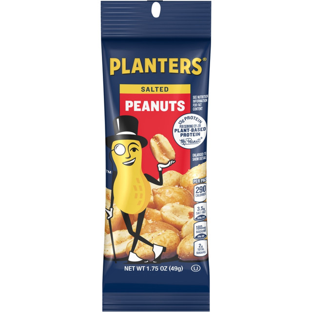 KRAFT HEINZ FOODS COMPANY 07708 Planters Salted Peanuts, 1.75 oz, 12/Box KRAFT HEINZ FOODS COMPANY 07708 Planters Salted Peanuts, 1.75 oz, 12/Box