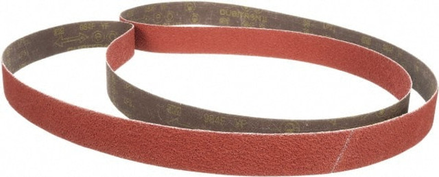 3M Abrasive Belt: 37" Wide, 60" Long, 80 Grit, Aluminum Oxide 7100122887