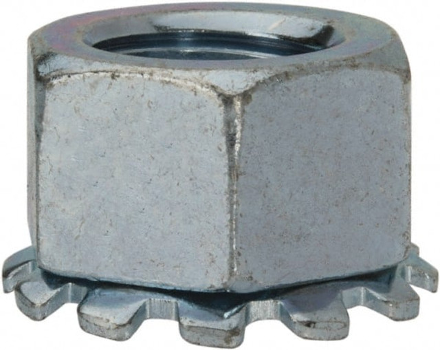 Value Collection KEPI0500-100BX 1/2-13, Zinc Plated, Steel K-Lock Hex Nut with External Tooth Lock Washer