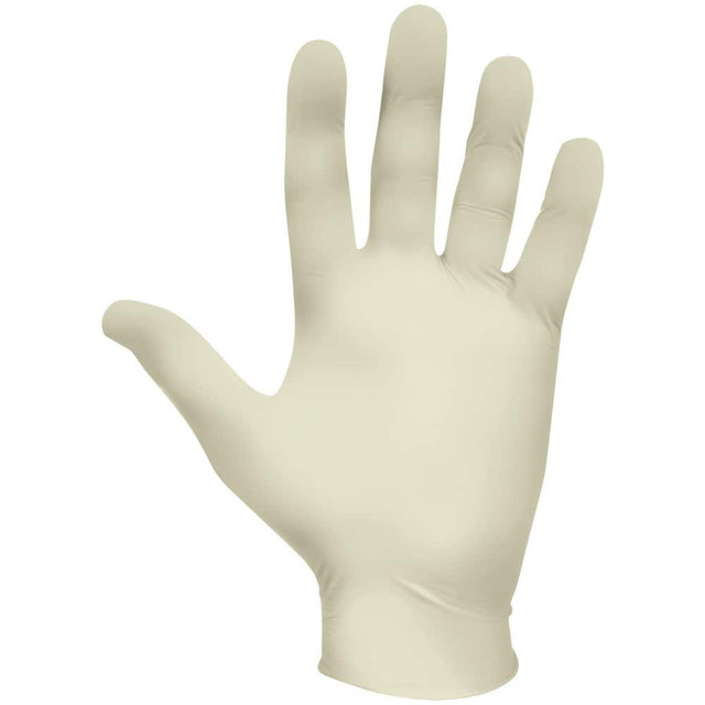 SHOWA 5005PFM Disposable Gloves: Medium, 3 mil Thick, Latex, Industrial Grade