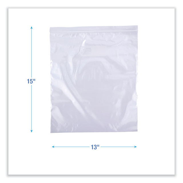 BOARDWALK 2GALBAG Reclosable Food Storage Bags, 2 Gallon, 13" x 15", Clear, 100/Box