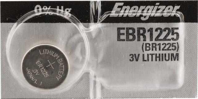 Energizer. EBR1225 Button & Coin Cell Battery: Size BR1225, Lithium-ion