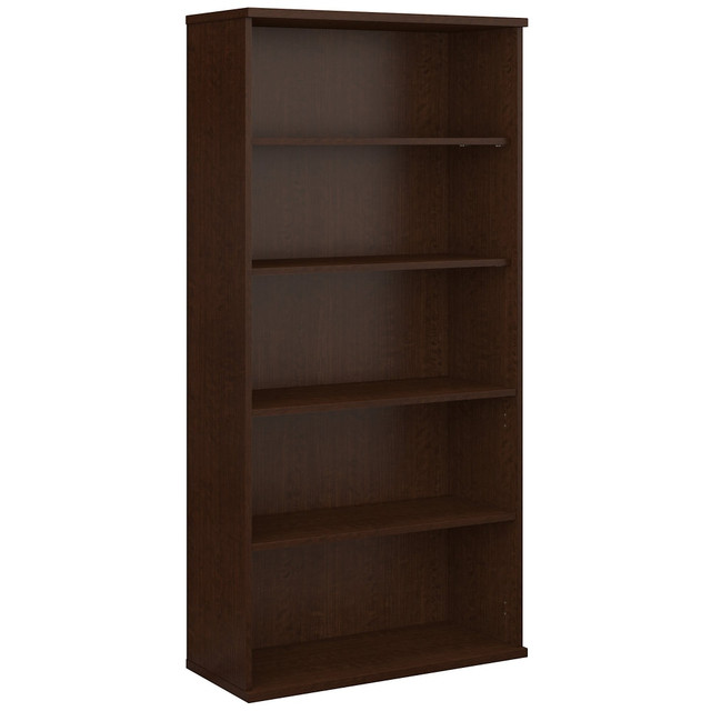 BUSH INDUSTRIES INC. WC12914 Bush Business Furniture Components 73inH 5-Shelf Bookcase, Mocha Cherry, Standard Delivery BUSH INDUSTRIES INC. WC12914 Bush Business Furniture Components 73inH 5-Shelf Bookcase, Mocha Cherry, Standard Delivery
