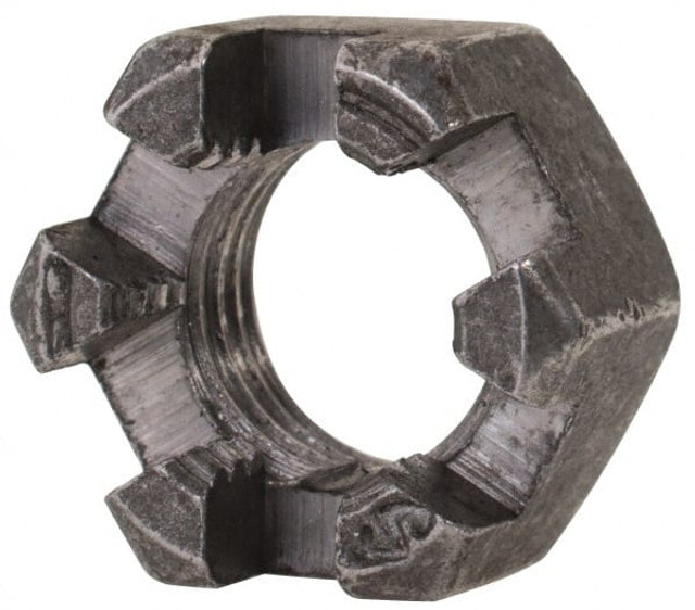 Value Collection SNFI2037-100BX Hex Lock Nut: 3/8-24, Grade 2 Steel, Uncoated