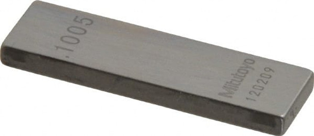 Mitutoyo 611125-541 Rectangle Steel Gage Block: 0.1005", Grade AS-1