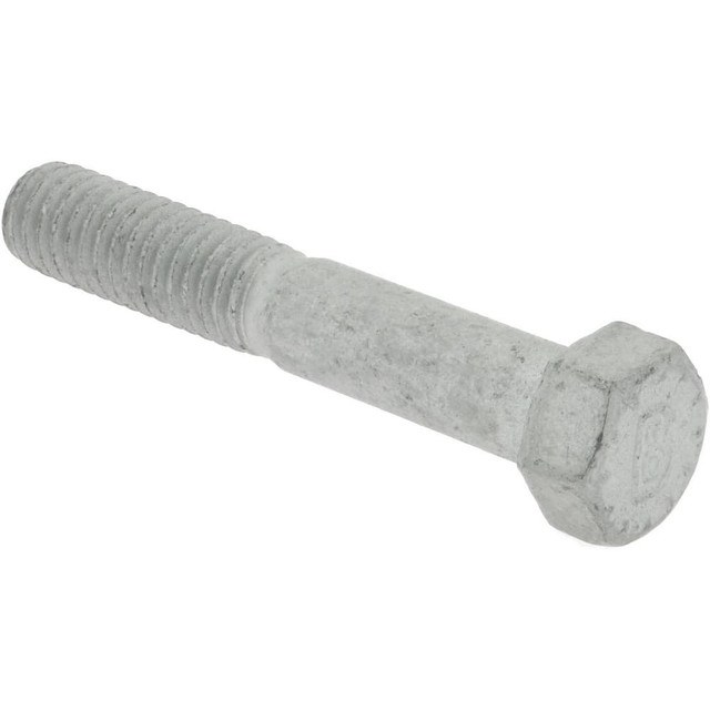 Bowmalloy BOW36057 Hex Head Cap Screw: 3/8-16", Steel, Zinc-Plated Clear Chromate