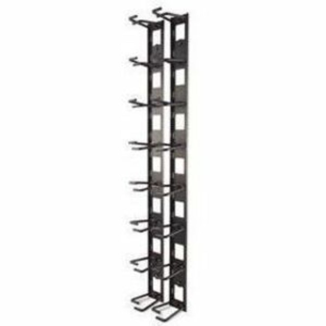 AMERICAN POWER CONVERSION CORP AR8442 APC Vertical Cable Organizer - Cable Manager - Black - 0U Rack Height