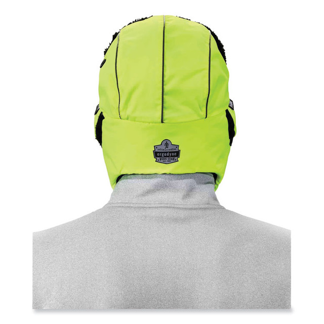 TENACIOUS HOLDINGS, INC. ergodyne® 16853 N-Ferno 6802 Classic Trapper Hat, Small/Medium, Lime