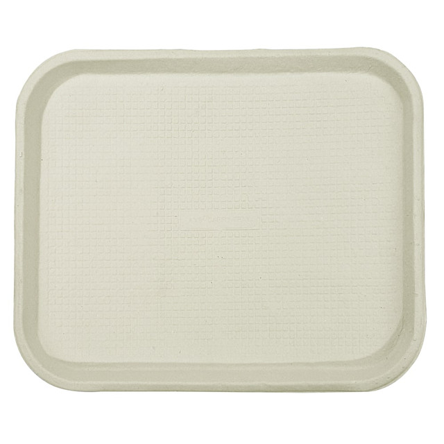 HUHTAMAKI FOOD SERVICE HUH20802 Chinet Savaday Food Trays, 9in x 12in x 1in, Beige, Pack Of 250 Trays