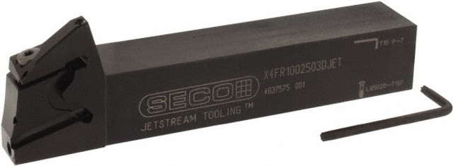 Seco 02823301 0.256" Max Depth, 0.031" to 0.118" Width, External Right Hand Indexable Grooving Toolholder