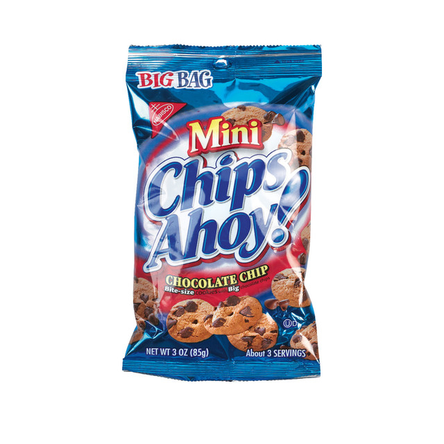 MONDELEZ-NABISCO 00679 Chips Ahoy! Mini Cookies, 3 Oz, Pack Of 12